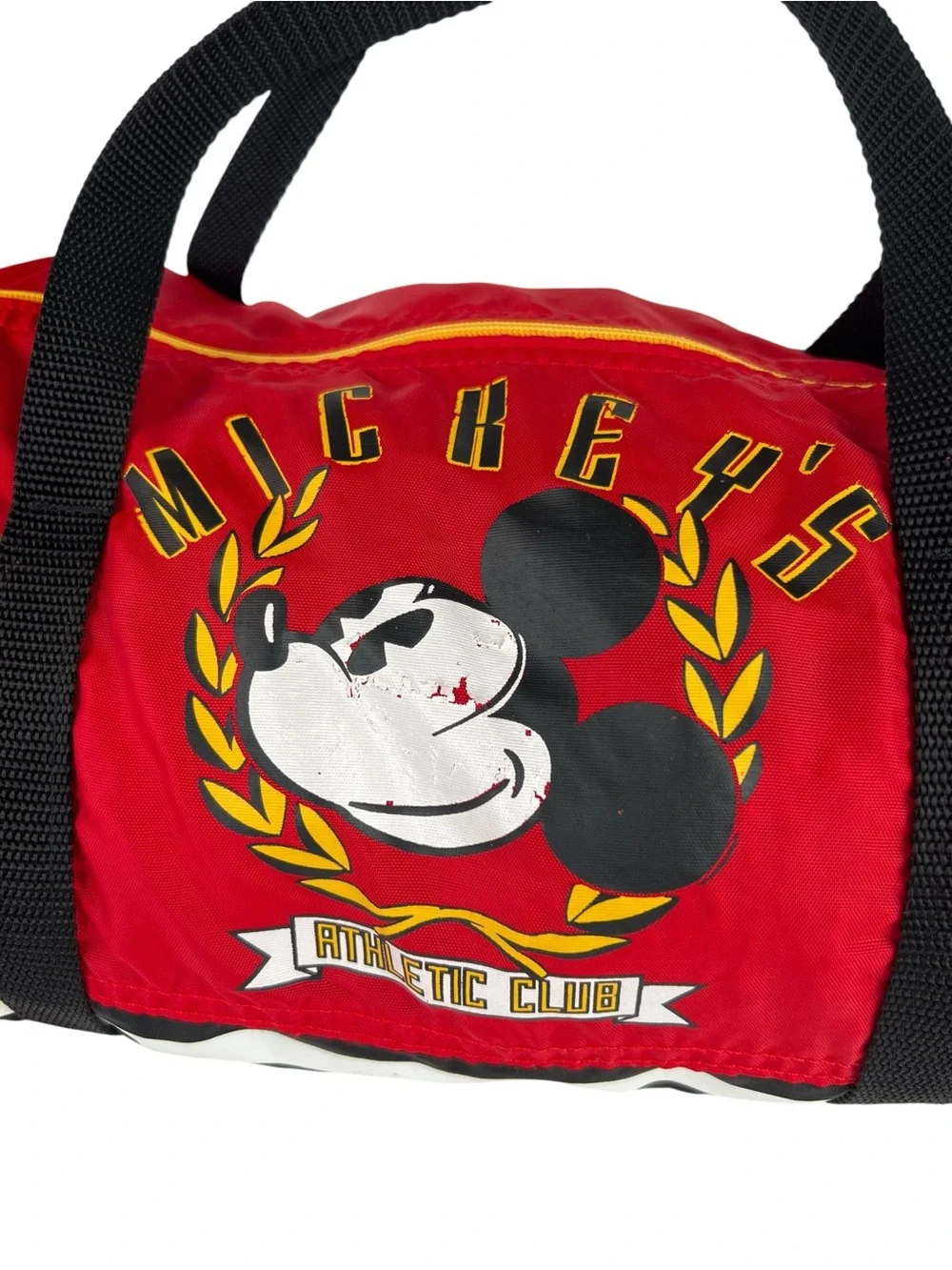 Vintage Disney Mickey Athletic Club Duffel Gym Bag USA Horizon Designs 90s